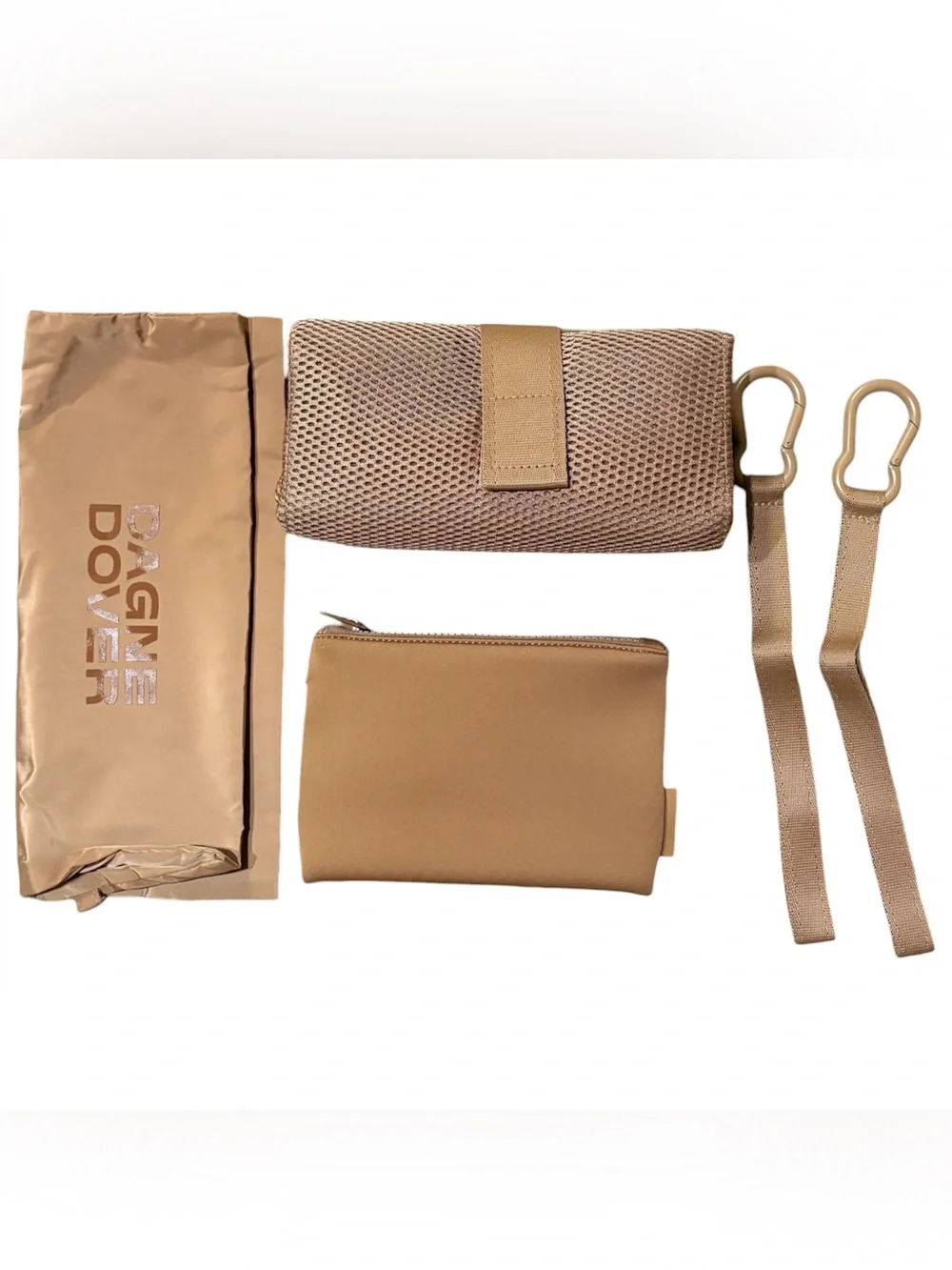 Dagne Dover Indi Neoprene Diaper Backpack Large Camel Brown